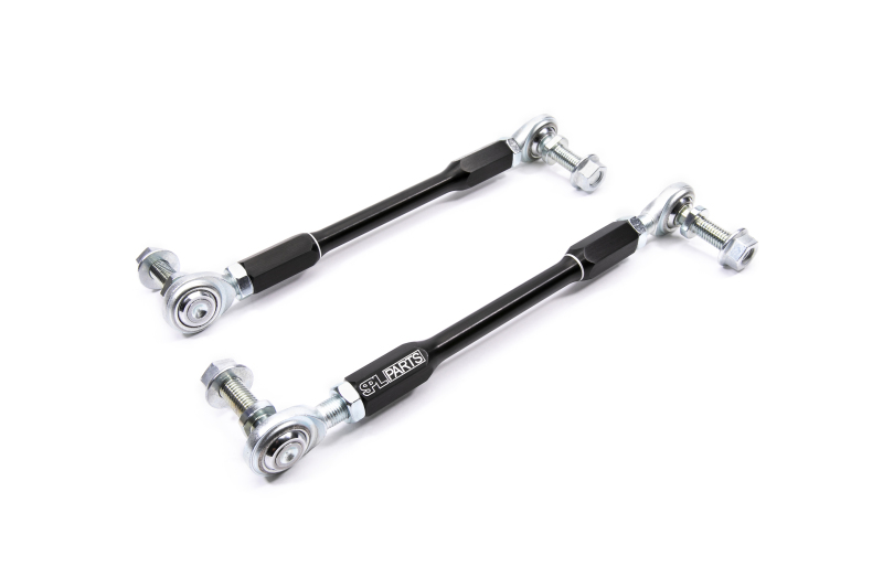 Tesla Model Y Sway Bar Endlinks - Front - SPL Parts - Adjustable - Black - `17-`27